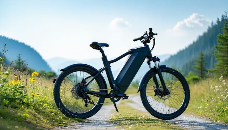 An electric bike on a scenic trail, symbolizing the innovative spirit of WattE-Bikes